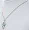Rose Gold and Silver Cross Pendant with Emeralds and Diamonds, 1970s, Image 3