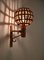 Mid-Century Rattan Lantern Sconce attributed to Louis Sognot, 1960s 15