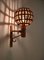 Mid-Century Rattan Lantern Sconce attributed to Louis Sognot, 1960s, Image 15