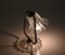 Mid-Century Glocke Tischlampe aus Muranoglas & Messing von Carlo Scarpa, Italien, 1940er 19