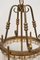 Antique Gilt Brass 4-Light Ceiling Lamp, Early 20th Century 2