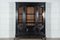 Large 19th Century French Ebonised Oak Glazed Bookcase Cabinet, 1870s 2