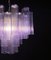 Lámpara de araña de cristal de Murano con 36 tubos de vidrio amatista, años 90, Imagen 5
