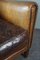 Vintage Brown Leather Armchair 7