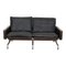 PK-31 Sofa in Patinated Black Leather by Poul Kjærholm, 1970s 1