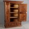 Antique Biedermeier 1-Door Cabinet in Walnut, 1810s 30