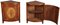 Small Antique Corner Cabinets in Cherry, 1800s, Set of 2 4
