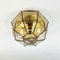 Mid-Century Minimalist Iron & Glass Ceiling Lamps from Limburg, Germany, 1960s, Set of 2, Image 4