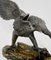 P. Brunelle, Escultura de águila calva, siglo XX, estaño, Imagen 7
