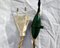 Tulip Tischlampe aus vergoldeter Bronze & Glaspaste, 1920er 20