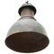 Vintage Industrial Green Copper Factory Pendant Lamp, Image 3