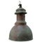 Vintage Industrial Green Copper Factory Pendant Lamp, Image 1