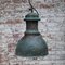 Vintage Industrial Green Copper Factory Pendant Lamp, Image 4