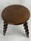 Modernist French Farm Stool with Cork Screw Legs, 1950s, Image 5