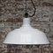 Lampe à Suspension d'Usine Industrielle Vintage en Émail Blanc de Benjamin Electric Manufacturing Company, États-Unis 4