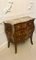 Victorian French Kingwood Inlaid Marquetry Marble Top Commode, 1880s, Image 3