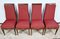 Art Deco Dining Chairs in Beech attributed to J. Leleu for Maison Leleu, 1940s, Set of 8, Image 5