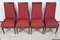 Art Deco Dining Chairs in Beech attributed to J. Leleu for Maison Leleu, 1940s, Set of 8, Image 1