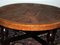 Circular Coffee Table with Tooled Leather Top by Angel Pazmino for Muebles De Estilo, 1970s 6