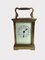 Horloge Carrosse Antique en Laiton, France, 1900 1