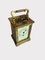 Horloge Carrosse Antique en Laiton, France, 1900 2