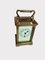 Horloge Carrosse Antique en Laiton, France, 1900 6
