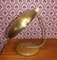Brass & Wood UFO Table Lamp, 1970s, Image 4