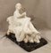 A. Saccardi, Venus at the Mirror, Early 20th Century, Large Alabaster Sculpture 27