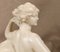 A. Saccardi, Venus at the Mirror, Early 20th Century, Large Alabaster Sculpture 30