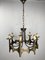 Brutalist Italian Hammered Chandelier by Moe Bridges, 1960s 13