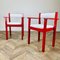 Mid-Century Modern Red Armchairs, 1970s, Set of 2 6