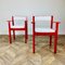 Mid-Century Modern Red Armchairs, 1970s, Set of 2 10