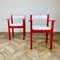 Mid-Century Modern Red Armchairs, 1970s, Set of 2, Image 10