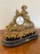 Antique French Louis XVI Ormolu and Porcelain Mantle Clock, 1860 2