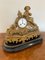 Antique French Louis XVI Ormolu and Porcelain Mantle Clock, 1860, Image 2