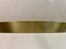 Italian Brushed Brass and White Glass Pendant Light, 1960s 7