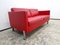 DS 118 Zwei-Sitzer Sofa aus rotem Leder von De Sede 2