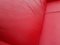 Sofá de dos plazas DS 118 de cuero rojo de De Sede, Imagen 5