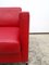 Sofá de dos plazas DS 118 de cuero rojo de De Sede, Imagen 9