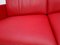 Sofá de dos plazas DS 118 de cuero rojo de De Sede, Imagen 6