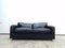 Black Leather Socrates Sofa from Poltrona Frau, Italy 7