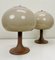 Space Age Mushroom Table Lamps attributed to Herda, 1980s, Set of 2, Image 2