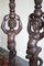 19th Century Italian Carved Walnut Torchere Candleholders, Set of 2, Image 8