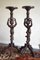 19th Century Italian Carved Walnut Torchere Candleholders, Set of 2 7