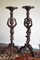 19th Century Italian Carved Walnut Torchere Candleholders, Set of 2, Image 7