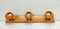 Italian Wall Mounted Coat Rack in Beech from FG, 1970s, Image 4