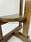 Petite Table Console Murale en Imitation Bois Peint Grain, 1950s 4