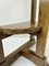 Small Wall Console Table in Grain Painted Wood Imitation, 1950s 4
