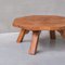 Dutch Brutalist Octangonal Coffee Table in Oak, 1970s 5