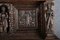 Antique Renaissance Secretaire with Plastic Carvings and Free-Standing Figures, 1880s 5
